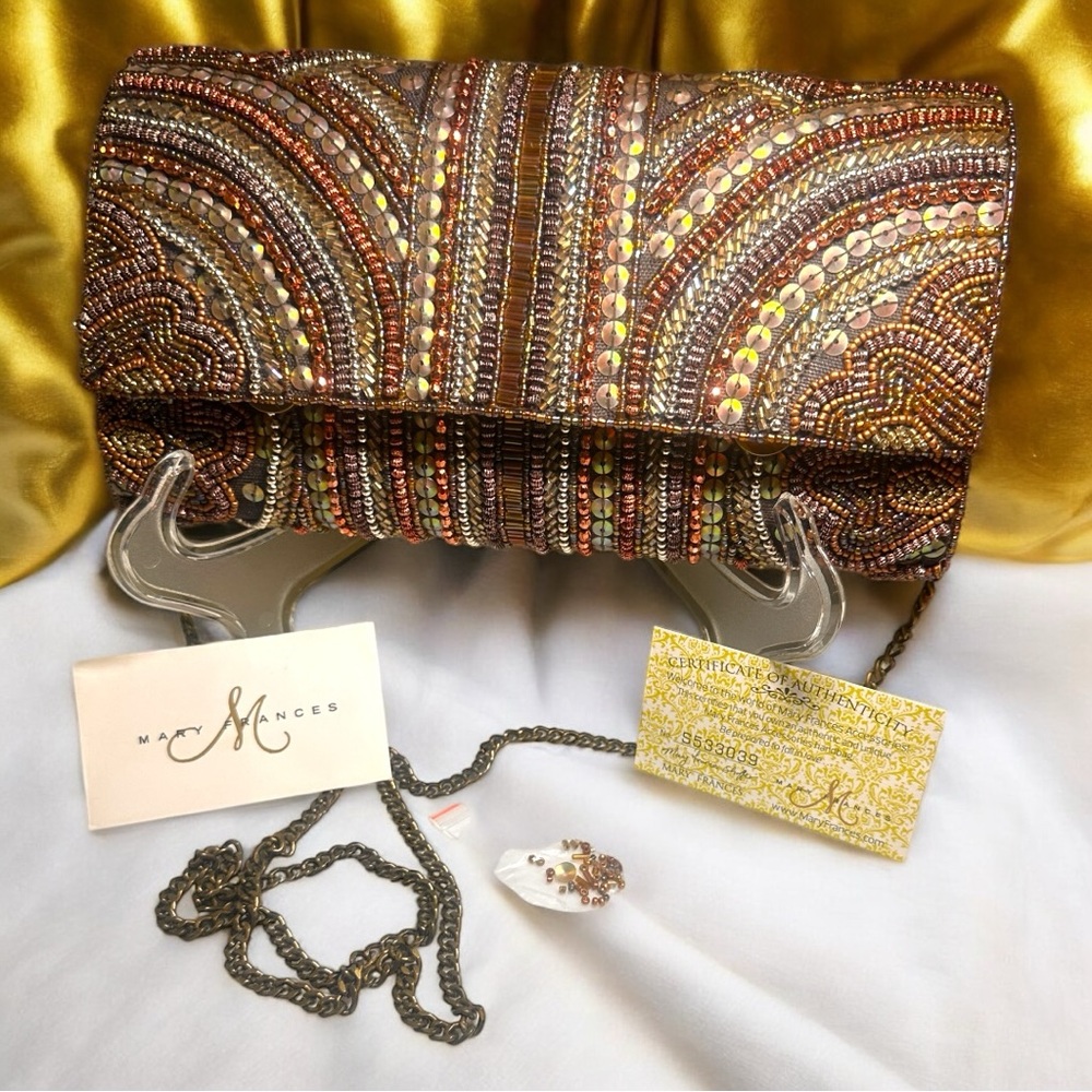 Mary Frances “Medieval Alley” Beaded Crossbody or Clutch Bag (BNWT)